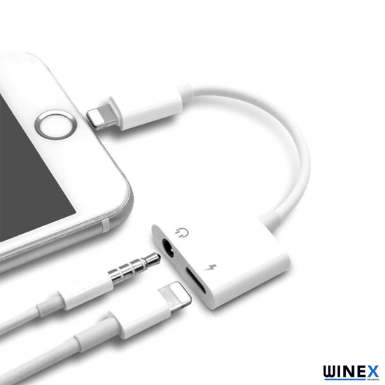 Picture of Winex 2in1 Lightning to 3.5mm+Lightning Şarj Adaptör Dönüştürücü - copy