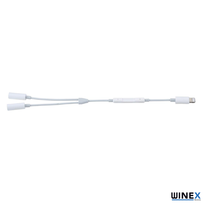 Picture of Winex 2in1 Lightning to Double 3.5mm Çıkışlı Jack Adaptör