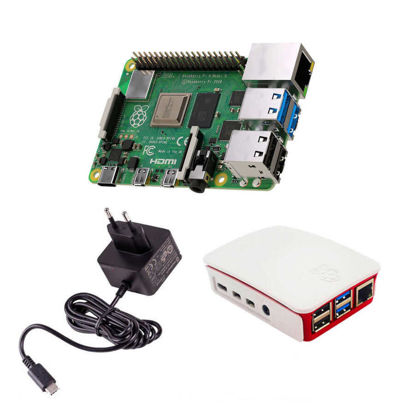 Picture of Raspberry Pi 4 1GB Seti - 1GB RAM + Standart Kilif + Güç Kaynagi