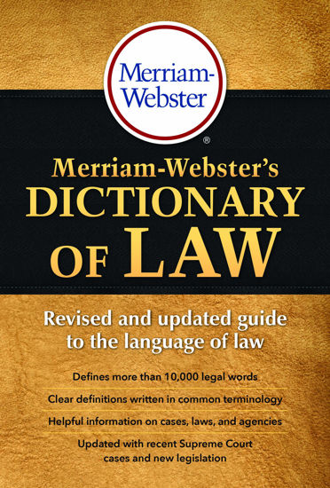 Picture of Merriam-Webster's Dictionary of Law, Newest Edition, Trade Paperback - copy
