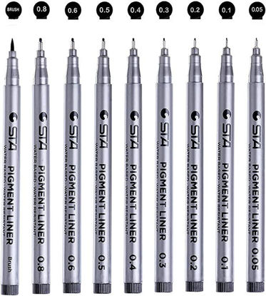 Picture of CHUKCHI Black Micro-Pen Fineliner Ink Pens